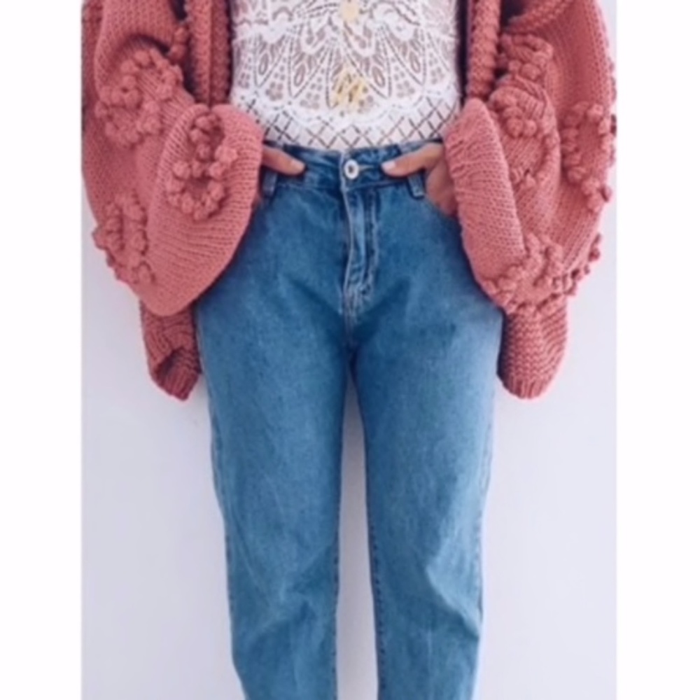 IN STOCK MADISON Balloon Sleeve Knit Cardigan - Picture 7 of 7